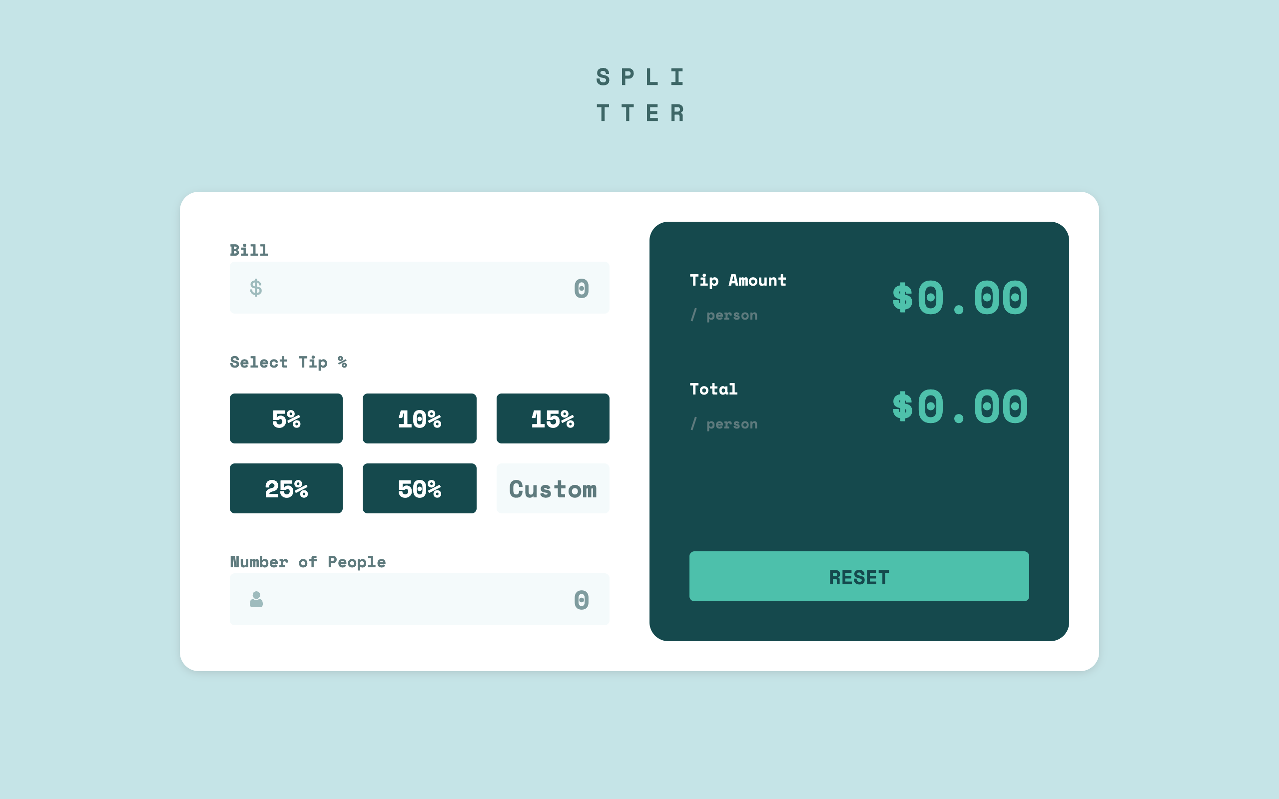 Tip calculator app
